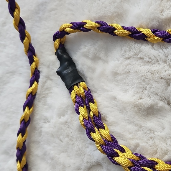 New purple and yellow nylon leash - Picture 6 of 10